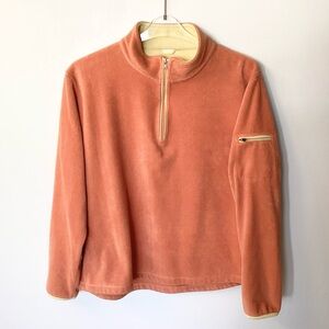 Horny Toad 1/4 Zip Fleece Pullover - Orange - L